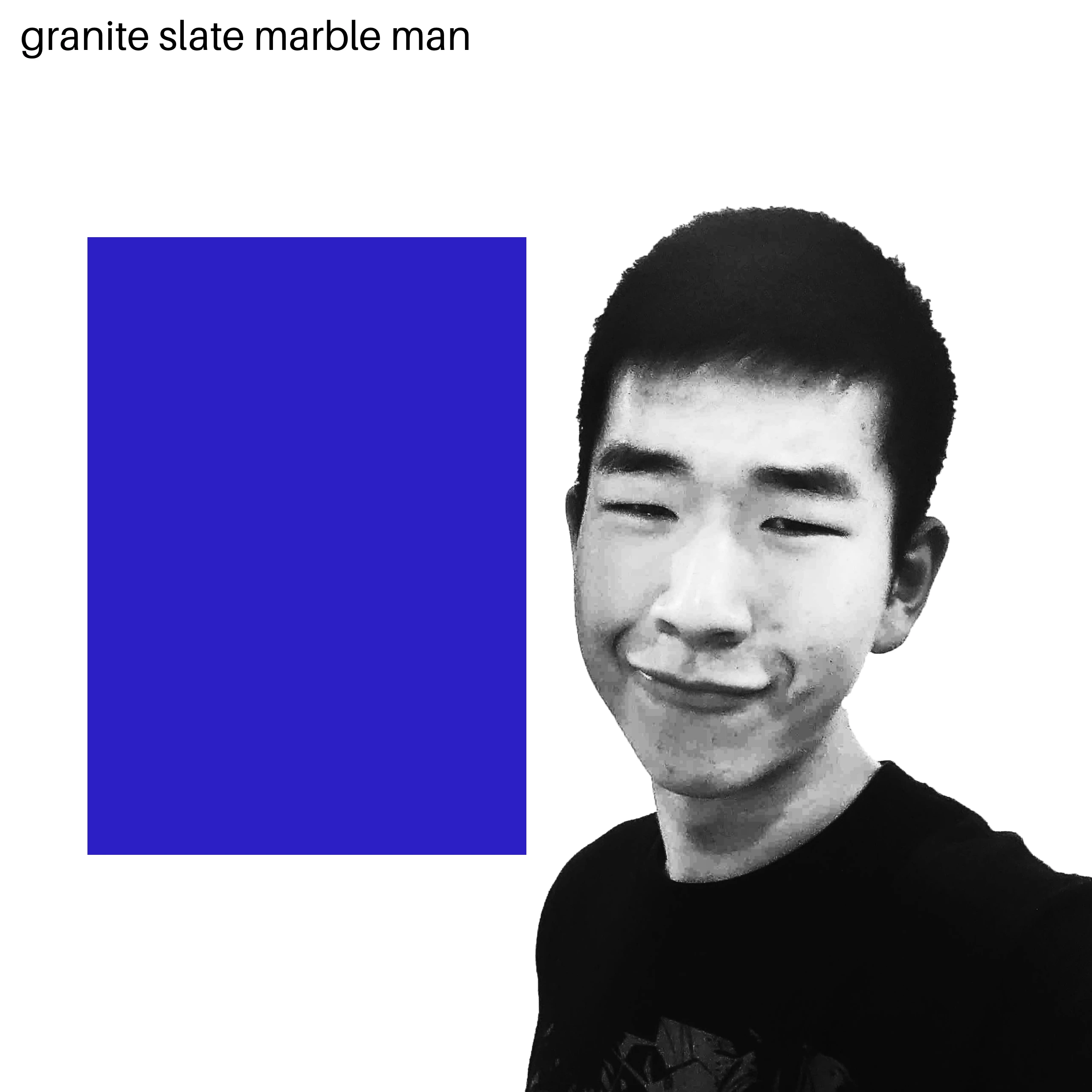 granite slate marble man